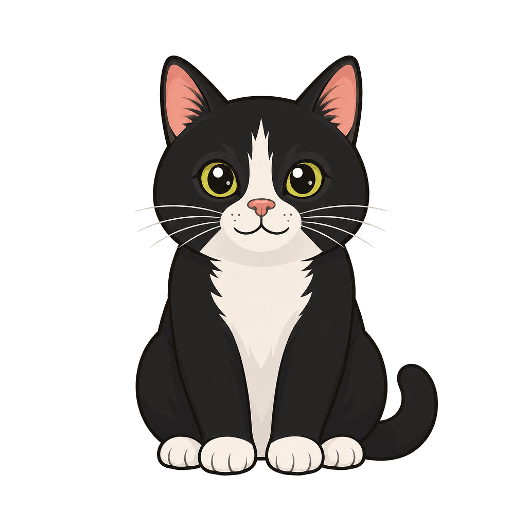 Star Girl the Tuxedo Cat